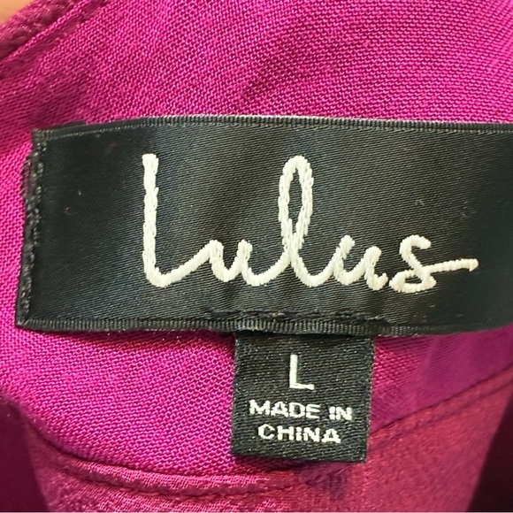 Lulu's Wide Leg Strappy Jumpsuit Size Large  Wedding Semi Formal *Missing Belt - Picture 9 of 11